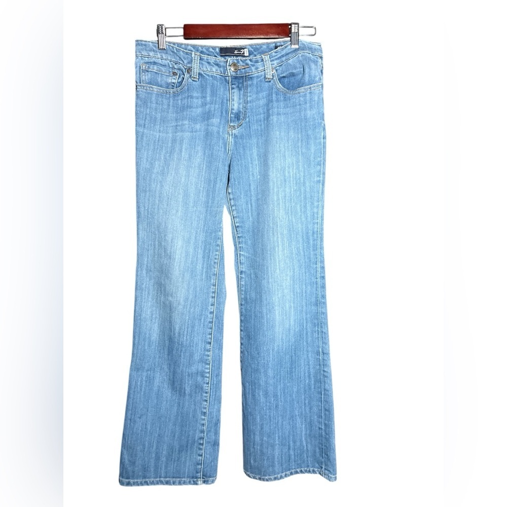 7 for all mankind studio flare Blue washed Denim Jeans 8